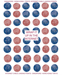 iMap Ventures wrapping paper showing European and African telecommunications
